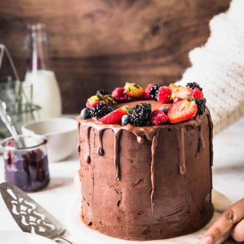 Chocolate Ricotta Cake {Flourless} - Of Batter and Dough